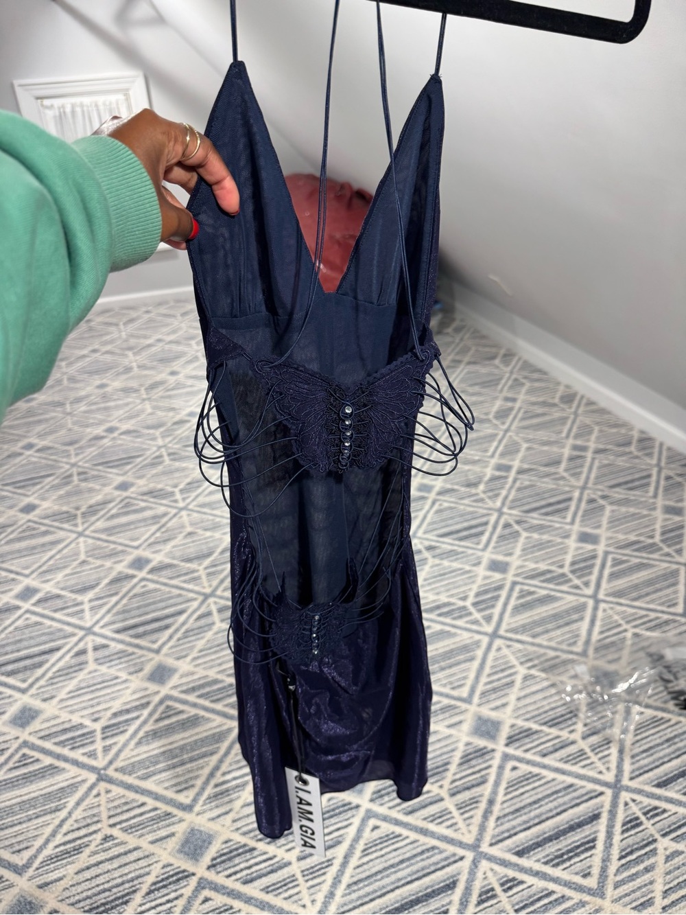I.AM.GIA Navy Mini Dress